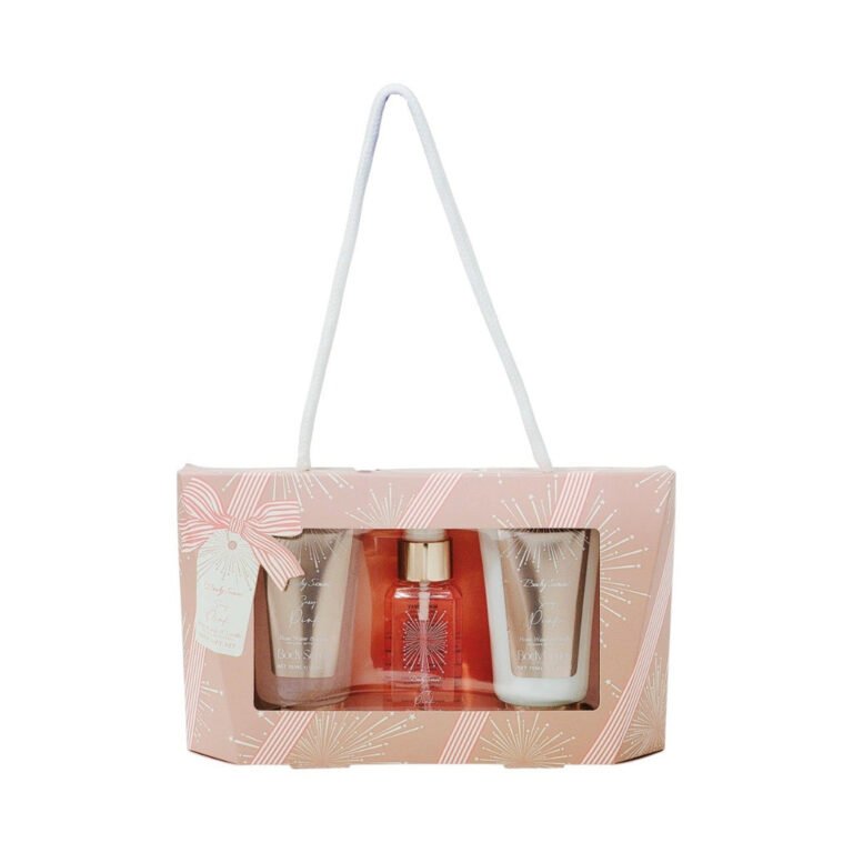 SET DE REGALO DE CUIDADO PERSONAL NUTRITIVO DE VAINILLA Y AGUA DE ROSA 3PCS BODY SENSE