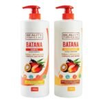 SET DE SHAMPOO Y ACONDICIONADOR CON ACEITE DE BATANA BEAUTY FORMULAS 1380ML X 2PCS