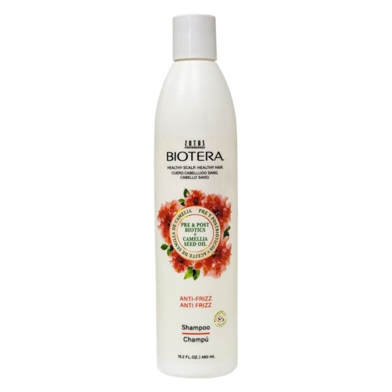 SHAMPOO ANTIFRIZZ EQUILIBRANTE CON ACEITE DE SEMILLA DE CAMELIA BIOTERA 450ML