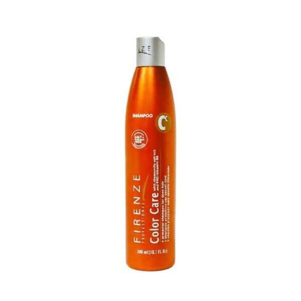 SHAMPOO ESPECIALIZADO PARA CABELLOS TINTADOS CON EXTRACTO DE MANZANILLA QUE PROTEGE EL COLOR FIRENZE 300ML