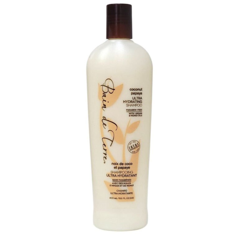 SHAMPOO ULTRAHIDRATANTE PARA CABELLO RESECO DE COCO Y PAPAYA BAIN DE TERRE 400ML
