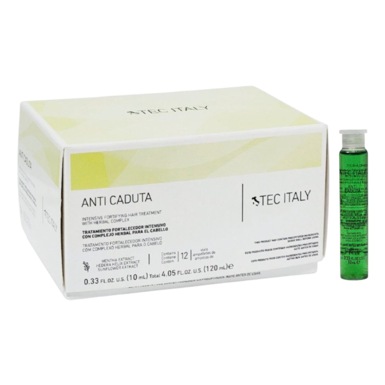 TRATAMIENTO PARA EL CABELLO FORTALECEDOR ANTICAIDA DE EXTRACTO DE MENTA EN AMPOLLA TEC ITALY 10ML