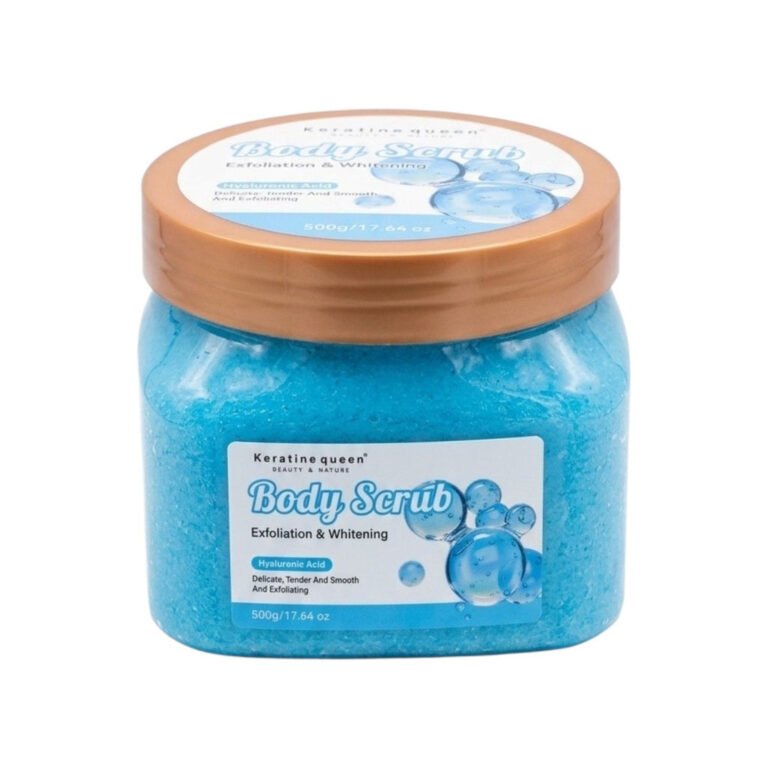 EXFOLIANTE CORPORAL ACLARANTE E ILUMINADOR CON ACIDO HIALURONICO KERATINE QUEEN 500G