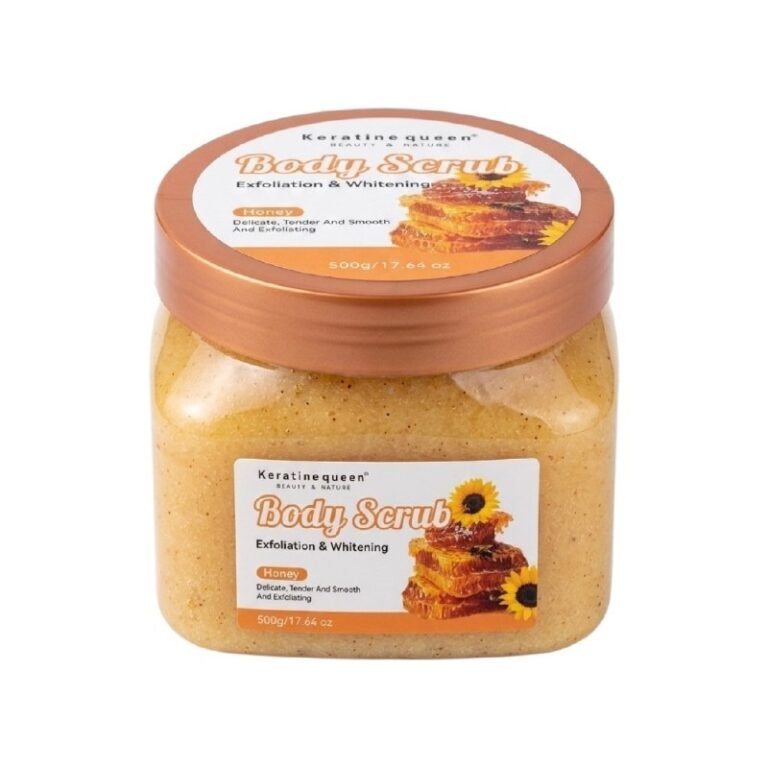 EXFOLIANTE CORPORAL ACLARANTE E ILUMINADOR Y EXTRACTO DE MIEL KERATINE QUEEN 500G