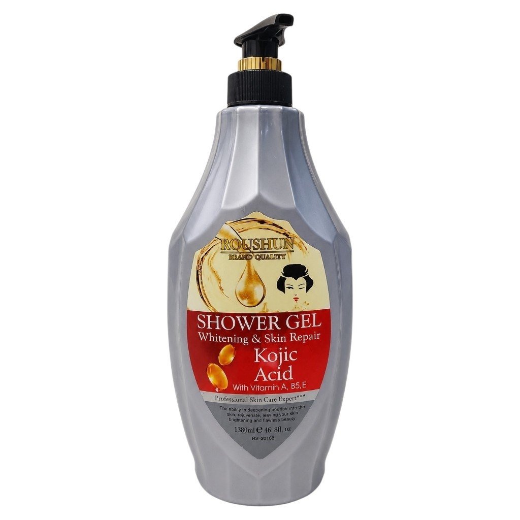 GEL DE DUCHA ACLARANTE Y REPARADOR CON ACIDO KOJICO ROUSHUN 1380ML GEL DE DUCHA ACLARANTE Y REPARADOR CON ACIDO KOJICO ROUSHUN 1380ML