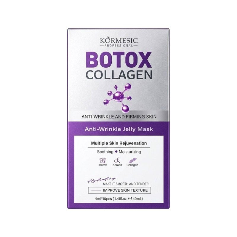 MASCARILLA FACIAL EN GEL ANTIEDAD DE BOTOX Y COLAGENO 10UND KORMESIC 40MLX10 MASCARILLA FACIAL EN GEL ANTIEDAD DE BOTOX Y COLAGENO 10UND KORMESIC 40MLX10
