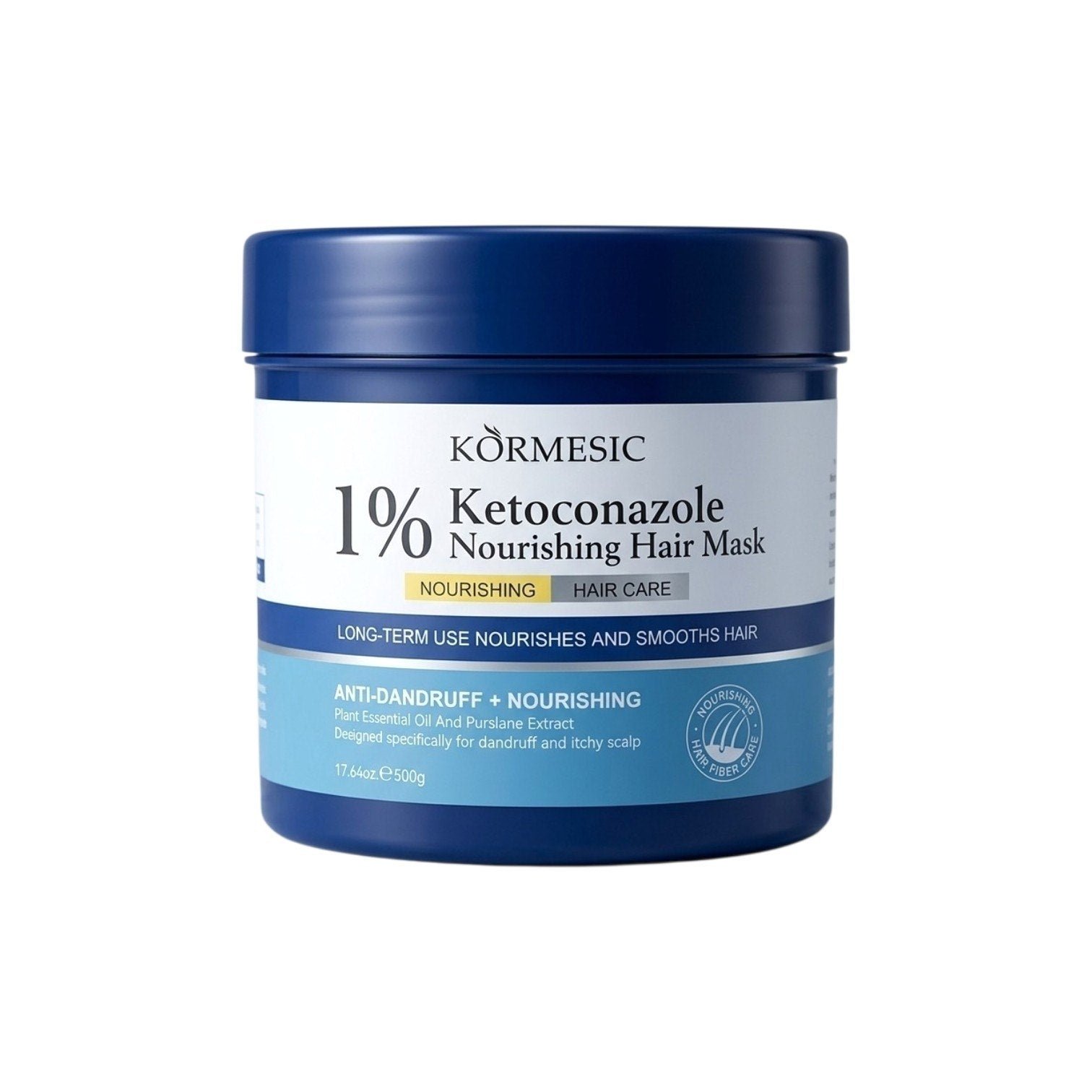 MASCARILLA PARA EL CABELLO NUTRITIVA CON 1% DE KETOCONAZOL KORMESIC 500G MASCARILLA PARA EL CABELLO NUTRITIVA CON 1% DE KETOCONAZOL KORMESIC 500G