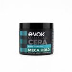 CERA PARA CABELLO MEGA HOLD POMADA MODELADORA DE FIJACIÓN EXTRA FUERTE Y LARGA DURACIÓN EVOK 115 ML