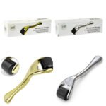 RODILLO FACIAL MASAJEADOR CON MICROAGUJAS DE TITANIO DE 0.5MM DERMAROLLER