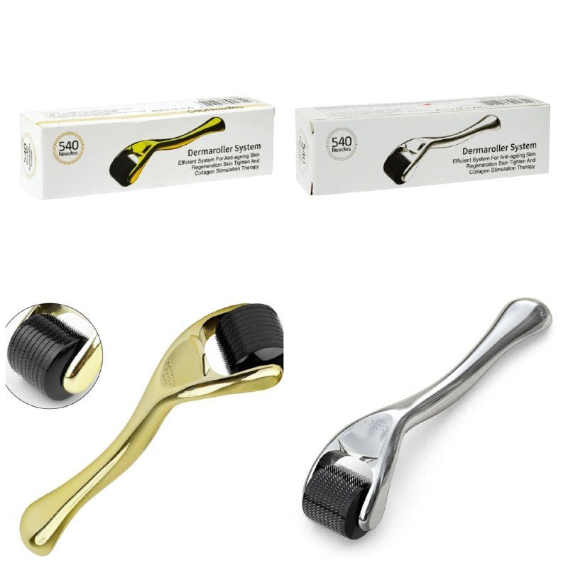 RODILLO FACIAL MASAJEADOR CON MICROAGUJAS DE TITANIO DE 0.5MM DERMAROLLER RODILLO FACIAL MASAJEADOR CON MICROAGUJAS DE TITANIO DE 0.5MM DERMAROLLER