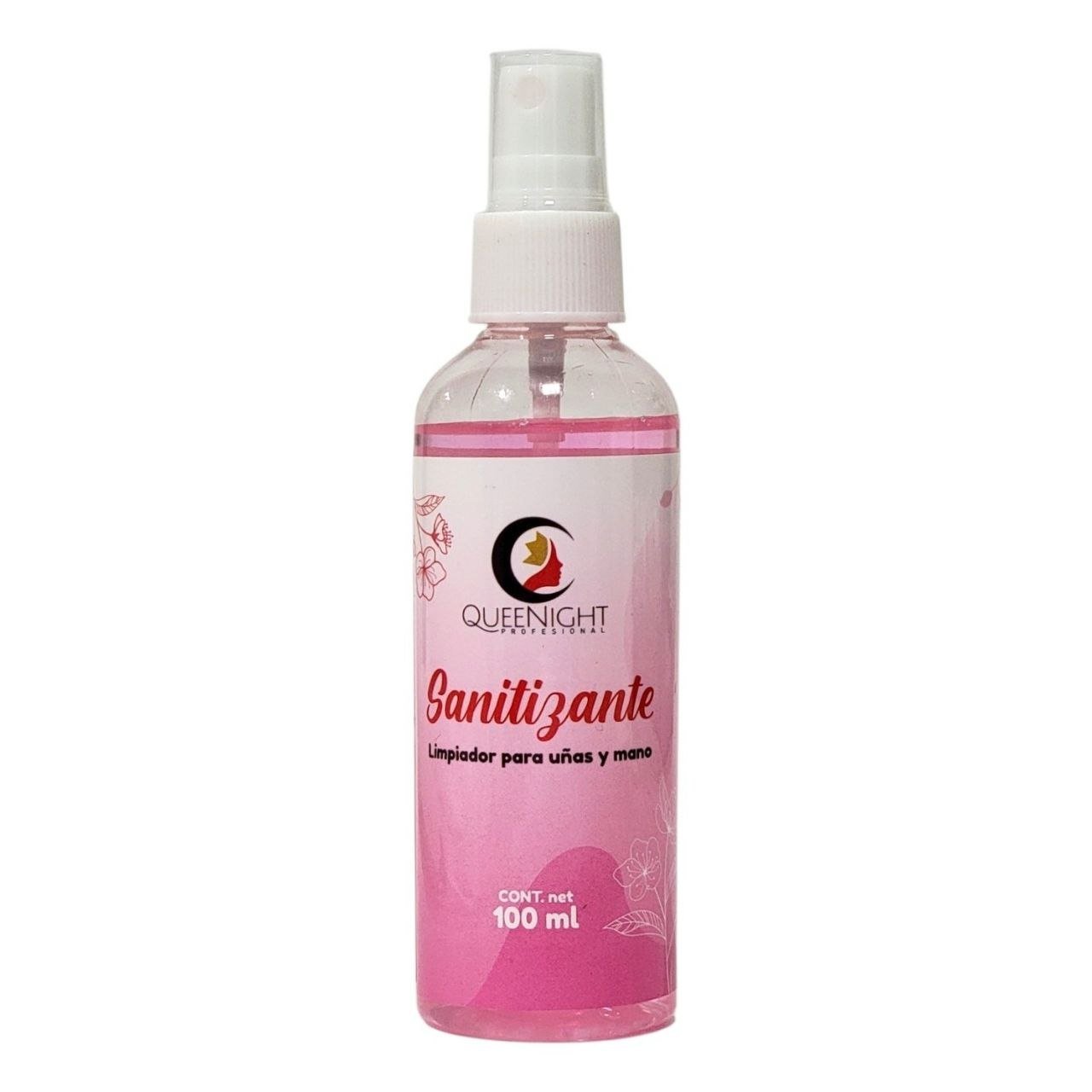 SANITIZANTE LIMPIADOR PARA UÑAS Y MANOS EN AEROSOL ELIMINAR GRASA, BACTERIAS Y RESIDUOS QUEENIGHT 100ML SANITIZANTE LIMPIADOR PARA UÑAS Y MANOS EN AEROSOL ELIMINAR GRASA, BACTERIAS Y RESIDUOS QUEENIGHT 100ML