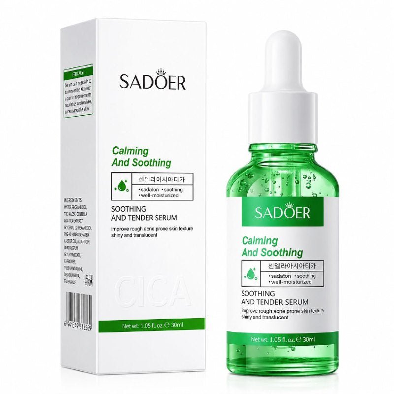 SERUM FACIAL CALMANTE Y SUAVIZANTE CENTELLA ASIATICA SADOER 30ML SERUM FACIAL CALMANTE Y SUAVIZANTE CENTELLA ASIATICA SADOER 30ML
