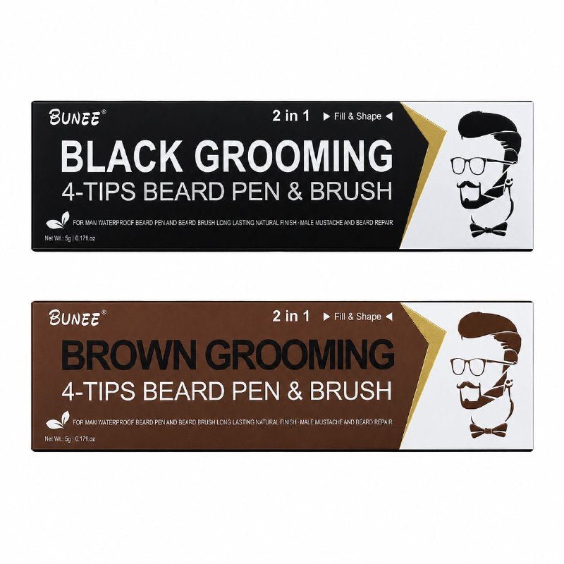 SET DE RELLENADOR DE PRECISIÓN PARA BARBA, BIGOTE Y PATILLAS BUNEE BEARD FILLER PEN KIT SET DE RELLENADOR DE PRECISIÓN PARA BARBA, BIGOTE Y PATILLAS BUNEE BEARD FILLER PEN KIT