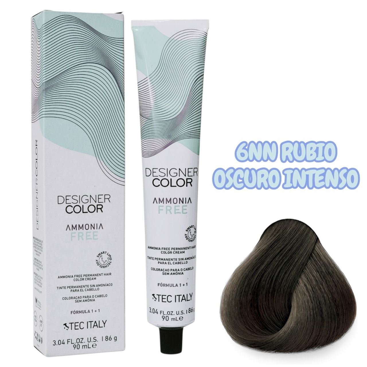 TINTE PERMANENTE CUIDA TU CABELLO Y OFRECE RESULTADOS TONO 6NN RUBIO OSCURO INTENSO CONT. 90ML 1+1 TEC ITALY 90ML TINTE PERMANENTE CUIDA TU CABELLO Y OFRECE RESULTADOS TONO 6NN RUBIO OSCURO INTENSO CONT. 90ML 1+1 TEC ITALY 90ML
