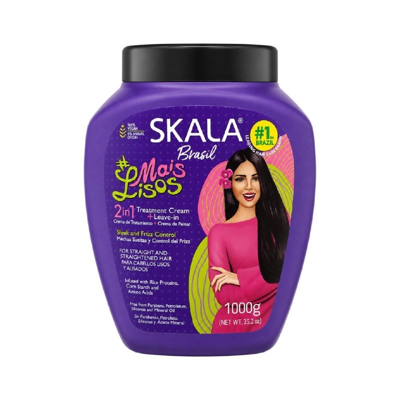 TRATAMIENTO CAPILAR EN CREMA 2 EN 1 ANTI FRIZZ PARA CABELLOS LISOS SKALA 1000G TRATAMIENTO CAPILAR EN CREMA 2 EN 1 ANTI FRIZZ PARA CABELLOS LISOS SKALA 1000G