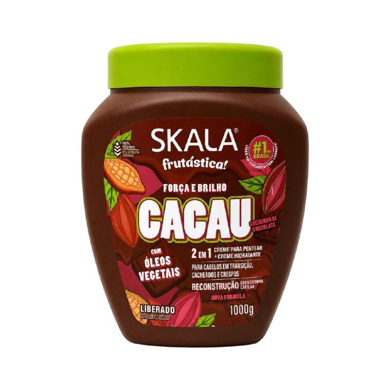 TRATAMIENTO CAPILAR EN CREMA 2 EN 1 DE CACAO QUE FORTALECE LA FIBRA CAPILAR SKALA 1000G TRATAMIENTO CAPILAR EN CREMA 2 EN 1 DE CACAO QUE FORTALECE LA FIBRA CAPILAR SKALA 1000G