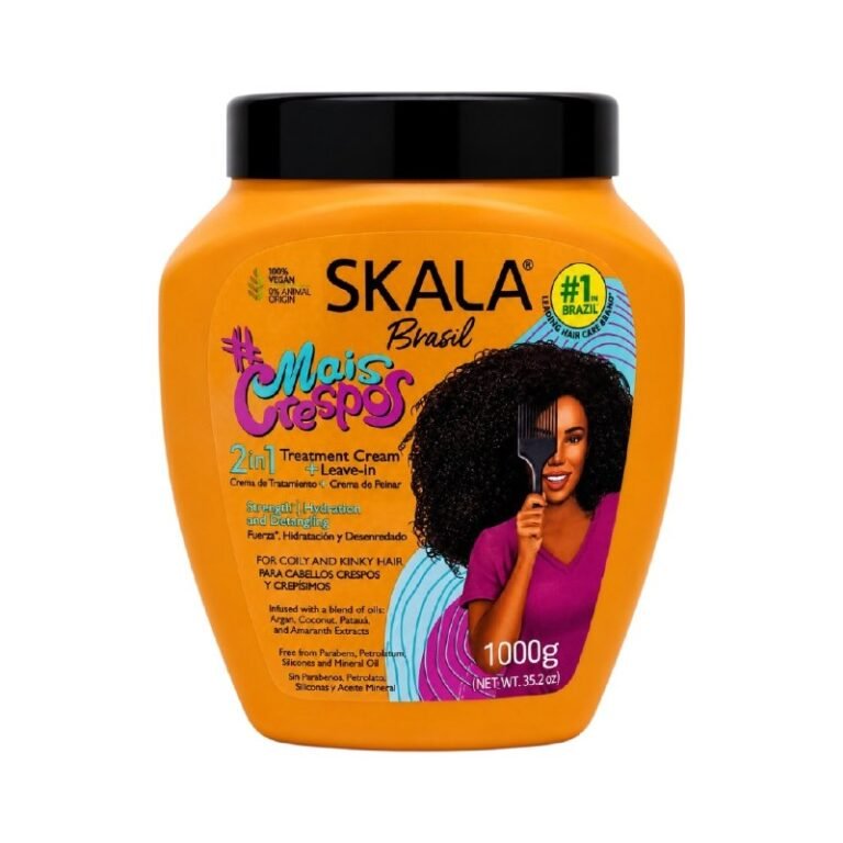 TRATAMIENTO CAPILAR EN CREMA 2 EN 1 HIDRATANTE Y NUTRITIVA PARA CABELLOS RIZADOS SKALA 1000G