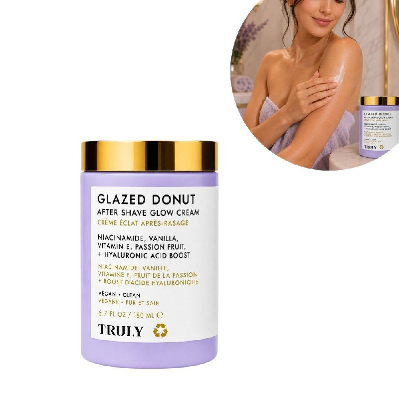 CREMA HIDRATANTE PARA DESPUÉS DEL AFEITADO TRULY GLASEADO DE DONA 180ML CREMA HIDRATANTE PARA DESPUÉS DEL AFEITADO TRULY GLASEADO DE DONA 180ML