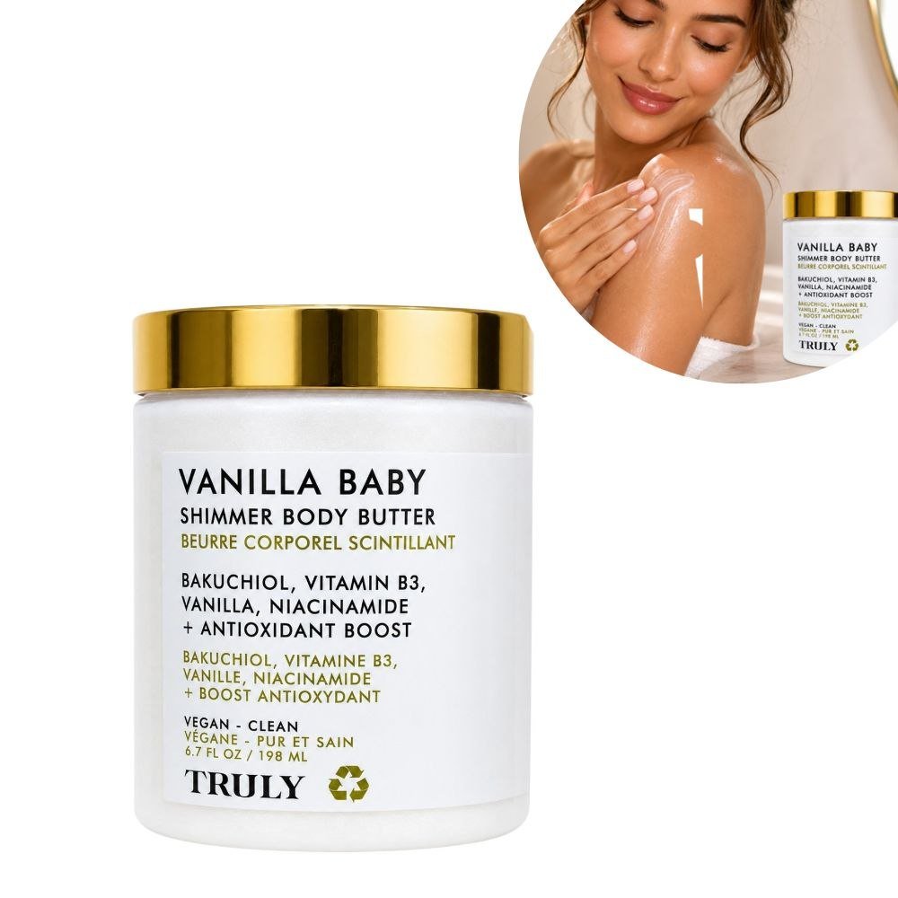 MANTECA CORPORAL ILUMINADORA TRULY VAINILLA BABY 198ML MANTECA CORPORAL ILUMINADORA TRULY VAINILLA BABY 198ML