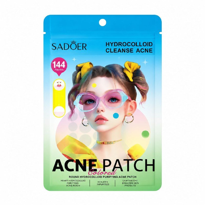 PARCHES HIDROCOLOIDES REDONDOS PARA ACNE SADOER 144 UND PARCHES HIDROCOLOIDES REDONDOS PARA ACNE SADOER 144 UND