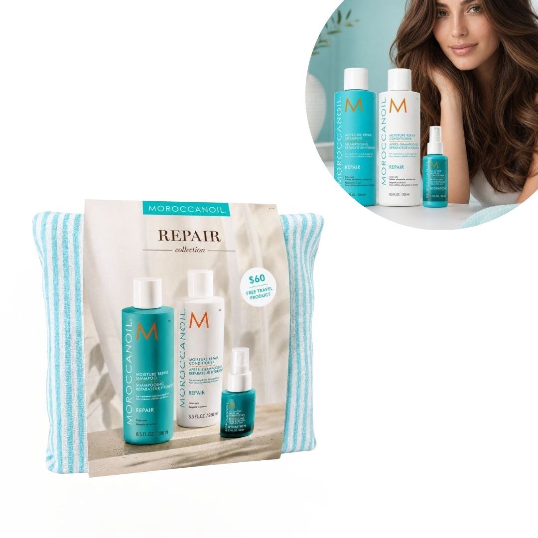 SET DE REPARACIÓN CAPILAR MOROCCANOIL REPAIR COLLECTION 3 PIEZAS 1 UND SET DE REPARACIÓN CAPILAR MOROCCANOIL REPAIR COLLECTION 3 PIEZAS 1 UND