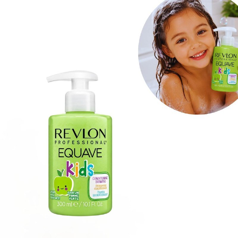 SHAMPOO 2 EN 1 Y CONDICIONADOR SUAVE DESENREDANTE CON AROMA A MANZANA VERDE PARA NIÑAS REVLON 300ML SHAMPOO 2 EN 1 Y CONDICIONADOR SUAVE DESENREDANTE CON AROMA A MANZANA VERDE PARA NIÑAS REVLON 300ML