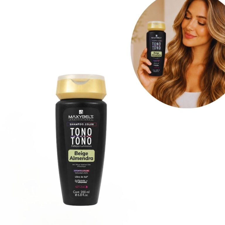 SHAMPOO DE COLOR TONO SOBRE TONO BEIGE ALMENDRA MAXYBELT PROFESSIONAL 200ML 1 UND