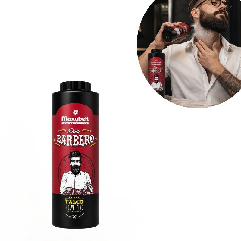 TALCO DE POLVO FINO REFRESCANTE CON FRAGANCIA MASCULINA PARA DESPUES DE AFEITAR O CORTAR EL PELO MAXYBELT 300G TALCO DE POLVO FINO REFRESCANTE CON FRAGANCIA MASCULINA PARA DESPUES DE AFEITAR O CORTAR EL PELO MAXYBELT 300G