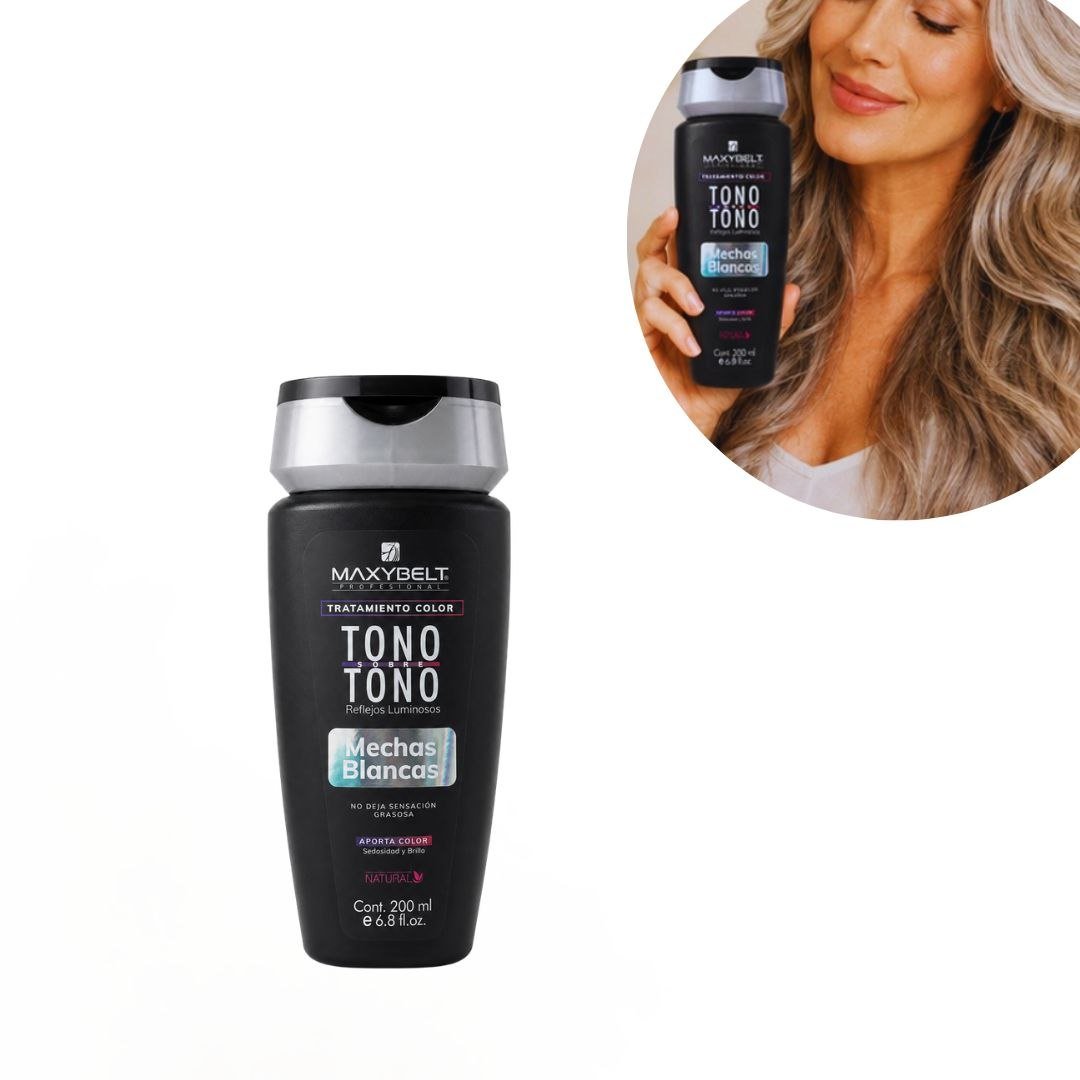 TRATAMIENTO DE COLOR TONO SOBRE TONO MECHAS BLANCAS MAXYBELT PROFESSIONAL 200ML 1 UND TRATAMIENTO DE COLOR TONO SOBRE TONO MECHAS BLANCAS MAXYBELT PROFESSIONAL 200ML 1 UND