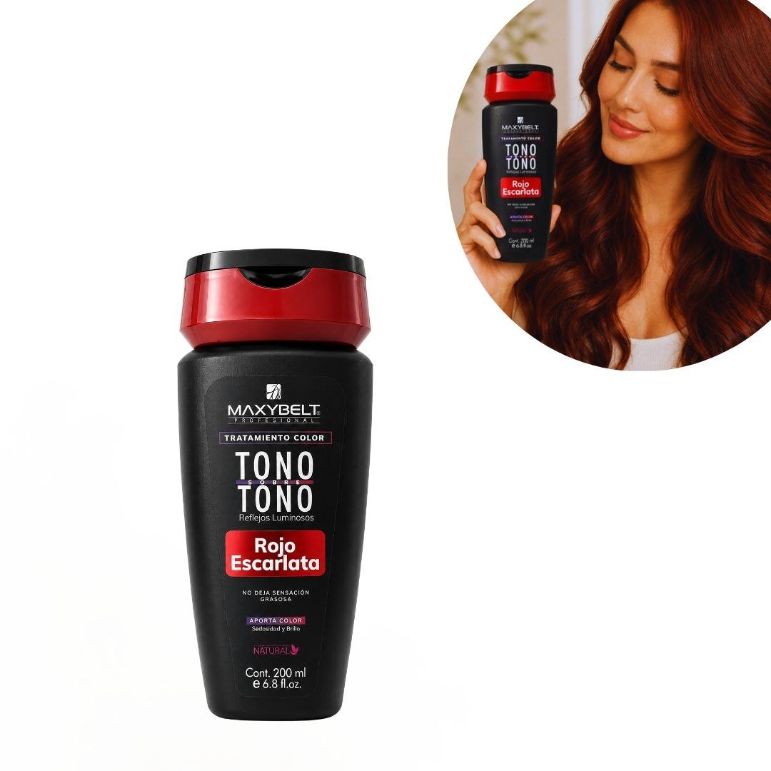 TRATAMIENTO DE COLOR TONO SOBRE TONO ROJO ESCARLATA MAXYBELT PROFESSIONAL 200ML 1 UND TRATAMIENTO DE COLOR TONO SOBRE TONO ROJO ESCARLATA MAXYBELT PROFESSIONAL 200ML 1 UND