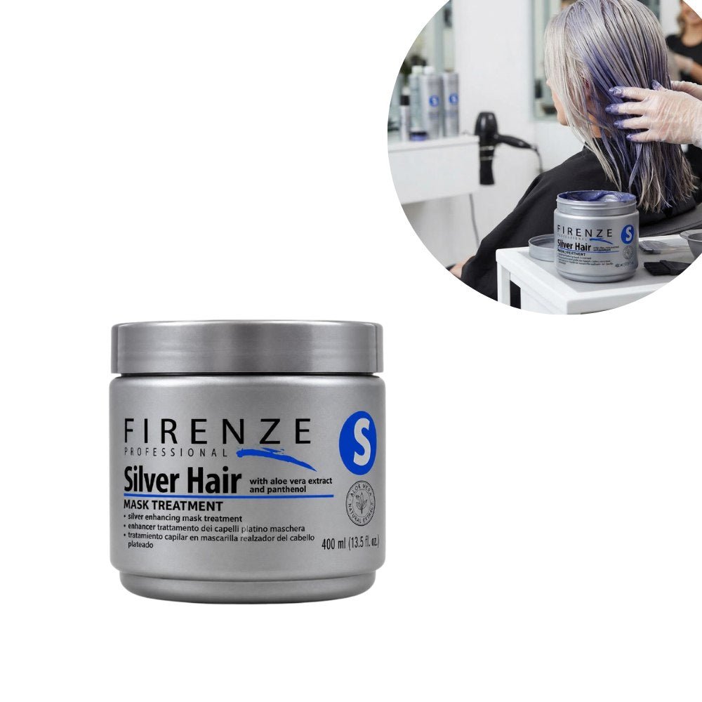 MASCARILLA TRATAMIENTO MATIZADOR SILVER HAIR FIRENZE PROFESSIONAL 400ML MASCARILLA TRATAMIENTO MATIZADOR SILVER HAIR FIRENZE PROFESSIONAL 400ML