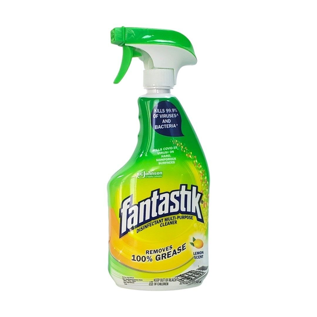054600003350-1.jpg LIMPIADOR DESINFECTANTE EN SPRAY MULTIUSOS DE ALTA EFICIENCICA FANTASTIK 946ML - Imagen 1