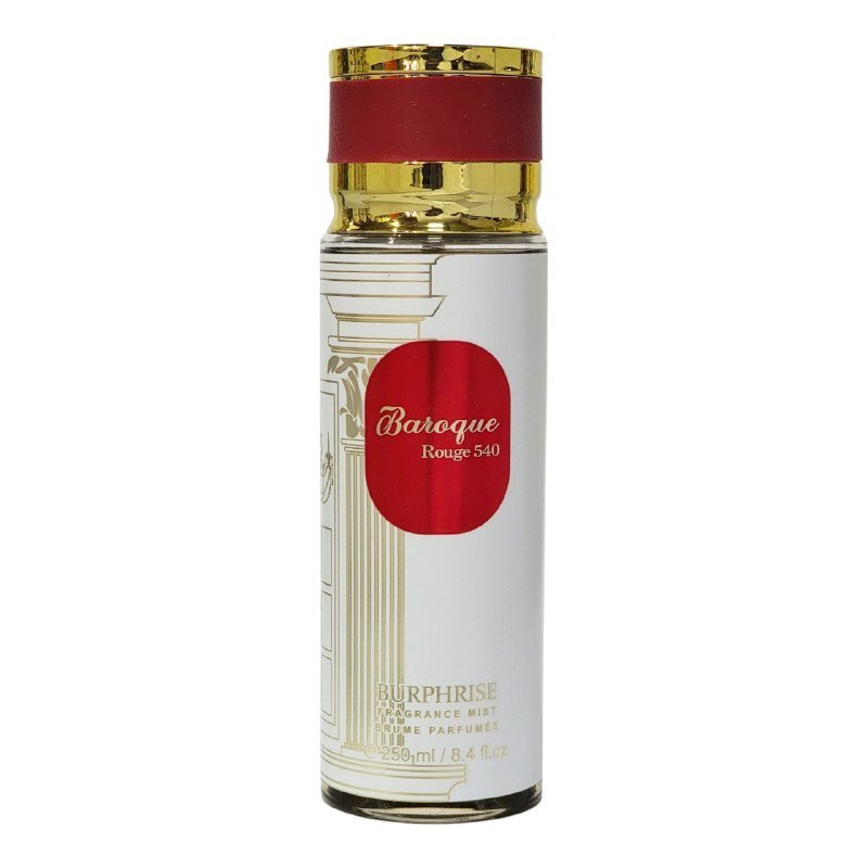 15f14e9c-f681-4381-bdf8-6d3c505e5f5f.jpg SPLASH BURPHRISE BAROQUE ROUGE 540 250ML (M) (AROMA SIMILAR MFK BACCARAT ROUGE 540) - Imagen 1