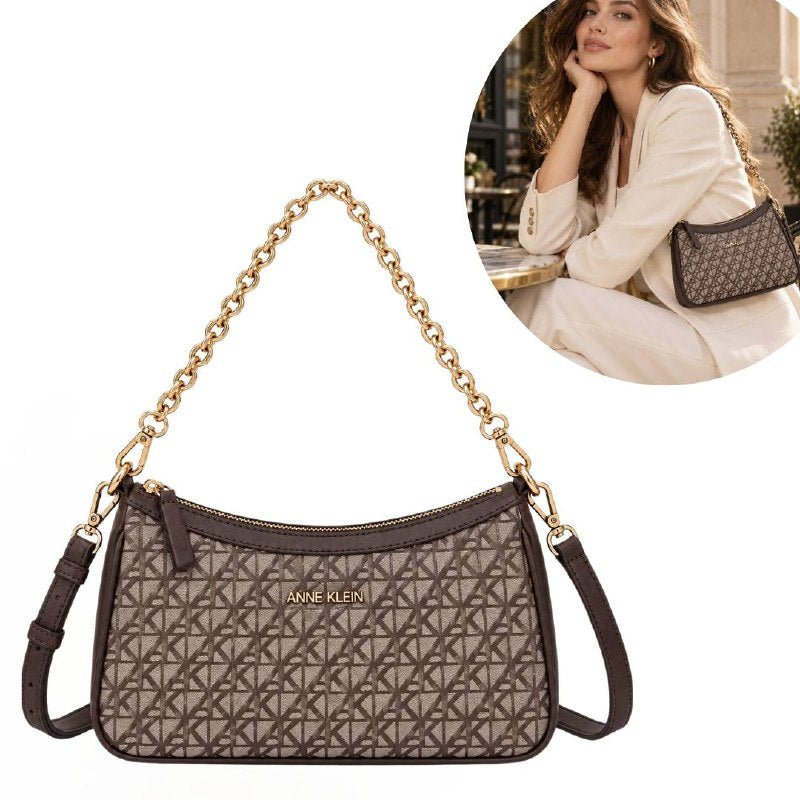 27c22eb4-95b7-4e1e-a1f9-5e51ca52619e.jpg CARTERA ORIGINAL ANNE KLEIN PARA DAMA 16X19.3CM - Imagen 1