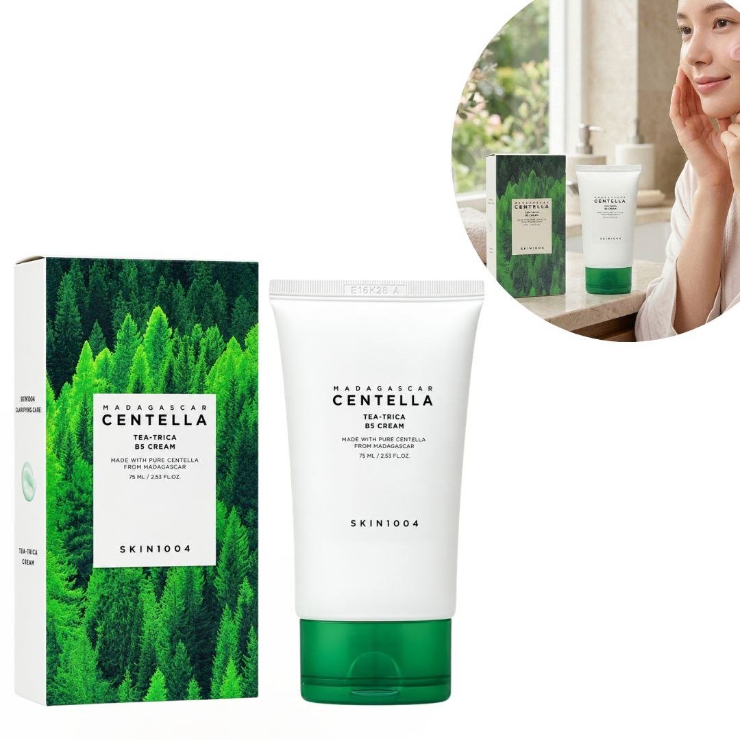 428de38c-8966-46c5-856f-3af92a41dcf2.jpg CREMA FACIAL CALMANTE PARA CONTROL DE ACNE Y SEBO CON CENTELLA ASIATICA DE MADAGASCAR ARBOL DE TE Y VITAMINA B5 SKIN1004 75ML - Imagen 1