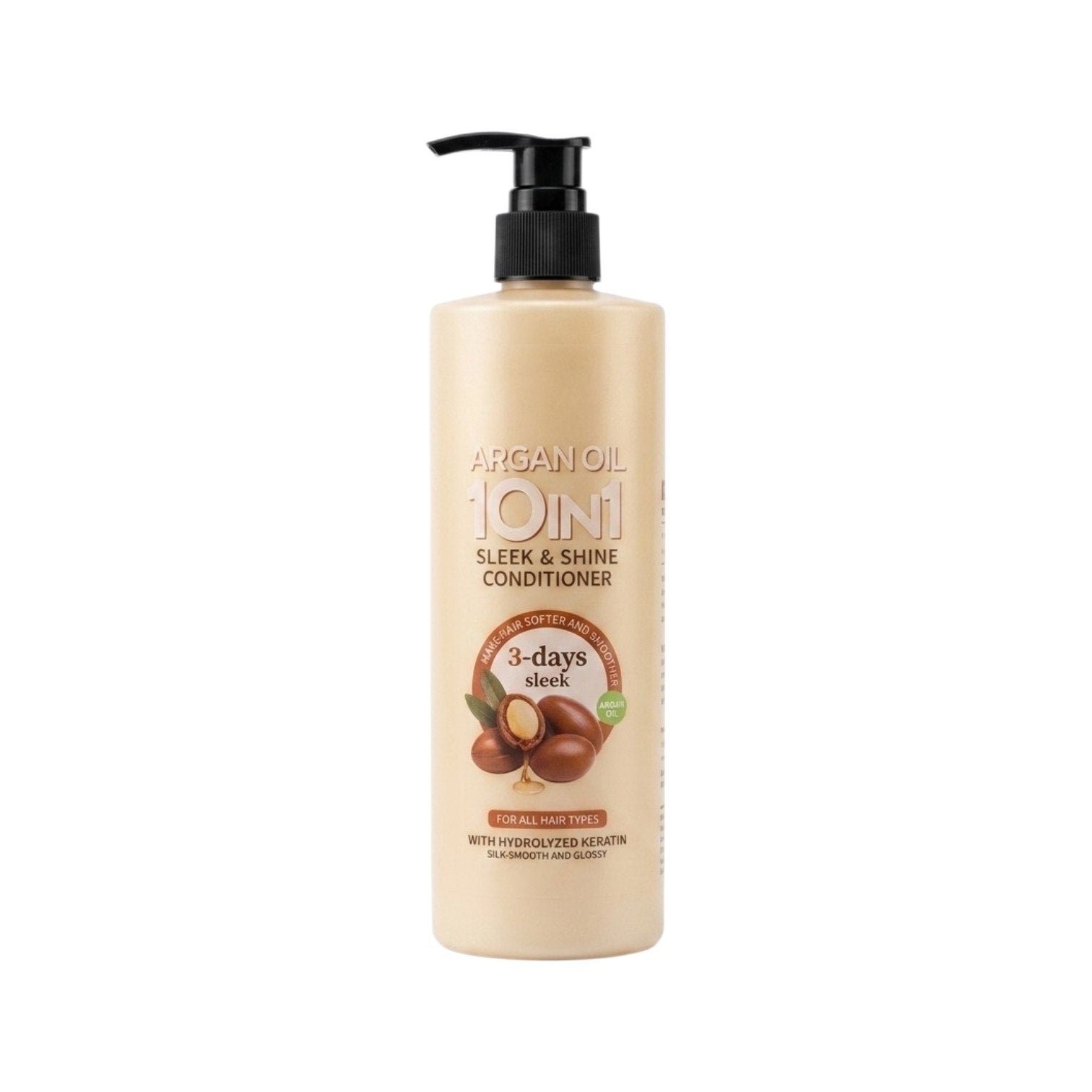 5061018504787-1.jpg ACONDICIONADOR 10 EN 1 EFECTO SEDOSO Y BRILLO PROFUNDO CON ACEITE DE ARGAN ARGAN OIL 500ML - Imagen 1