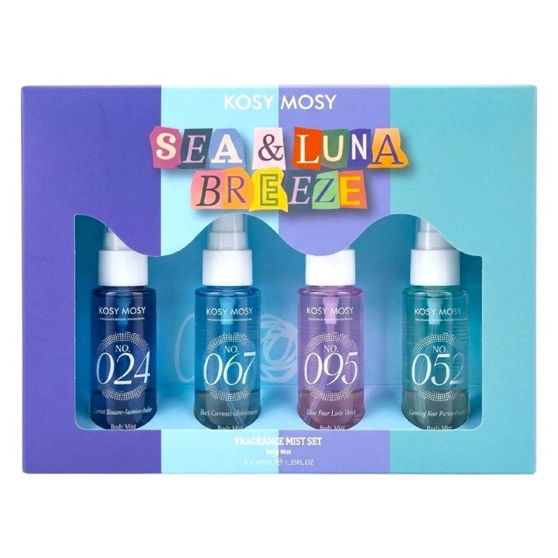 6937926370501-1.jpg SET DE SPLASH KOSY MOSY SEA & LUNA BREEZE 40MLX4 (M) (AROMA SIMILAR A SOL DE JANEIRO) - Imagen 1