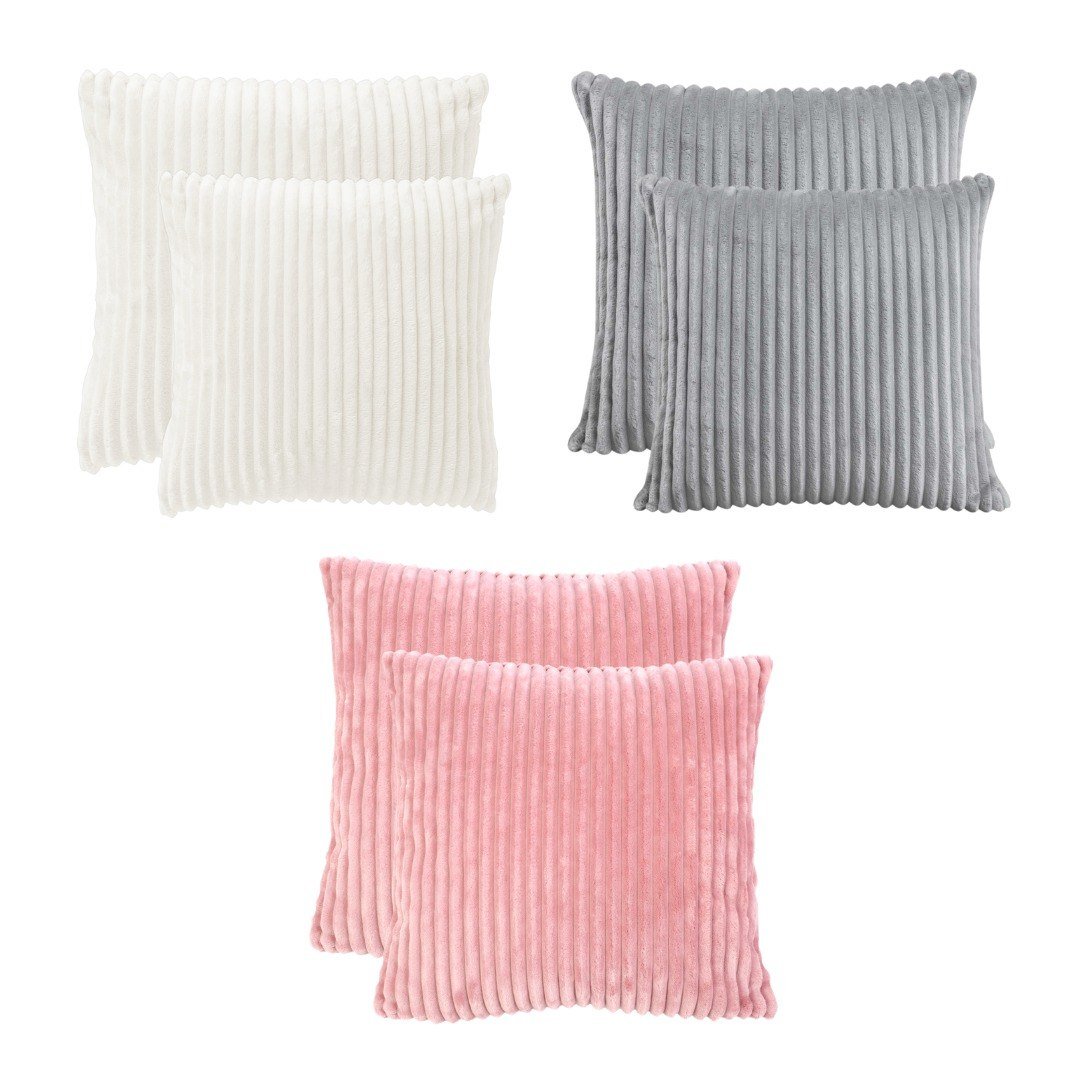 6945789456201.jpg SET DE COJINES DECORATIVOS ULTRA SUAVES 2PCS 44X44CM - Imagen 1
