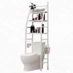 ESTANTE ORGANIZADOR PARA BAÑO DE 3 NIVELES SOBRE EL INODORO 47X25X170CM