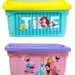 ORGANIZADOR CAJA DE ALMACENAMIENTO ORGANIZADORA PARA NIÑAS DE PRINCESAS DISNEY 18.5X35X42CM
