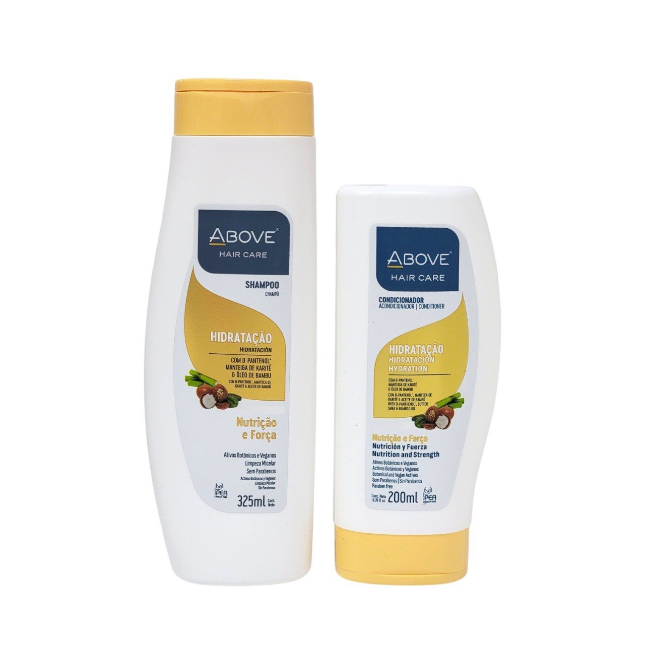 7899674038609-2.jpg SET DE SHAMPOO Y ACONDICIONADOR REPARADOR PARA CABELLO SECO Y QUEBRADIZO ABOVE 325ML + 200ML - Imagen 1