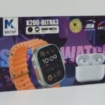 AUDIFONOS AURICULARES INALAMBRICOS Y RELOJ INTELIGENTE EN SET MKTOP K200-ULTRA3 SMART WATCH
