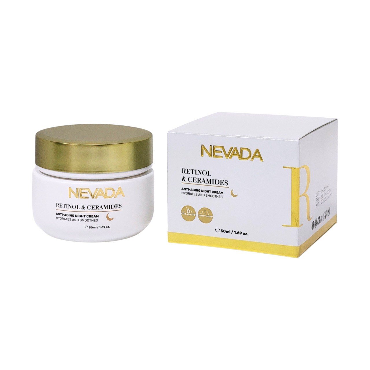 847610003317-1.jpg CREMA FACIAL DE NOCHE ANTIEDAD CON RETINOL Y CERAMIDAS NEVADA 50ML - Imagen 1