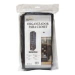 ORGANIZADOR PARA ROPERO RESISTENTE A LA HUMEDAD DE 10 ESPACIOS DURADEROS COLOR GRIS 30X15X120CM BENELI HOME