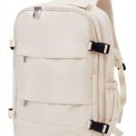 MOCHILA DE VIAJE ECONÓMICA MORRAL INTELIGENTE PARA EQUIPAJE DE MANO CON COMPARTIMENTO PARA LAPTOP Y CALZADO SOFIA ZUL 31X35X20 CM / 3 COLORES