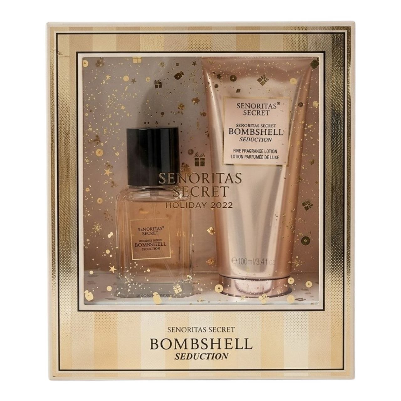 BP019-1.jpg SET SENORITAS SECRET BOMBSHELL SEDUCTION SPLASH 75ML Y CREMA CORPORAL 100ML (M) (AROMA SIMILAR A VICTORIAS SECRET BOMBSHELL SEDUCTION) - Imagen 1