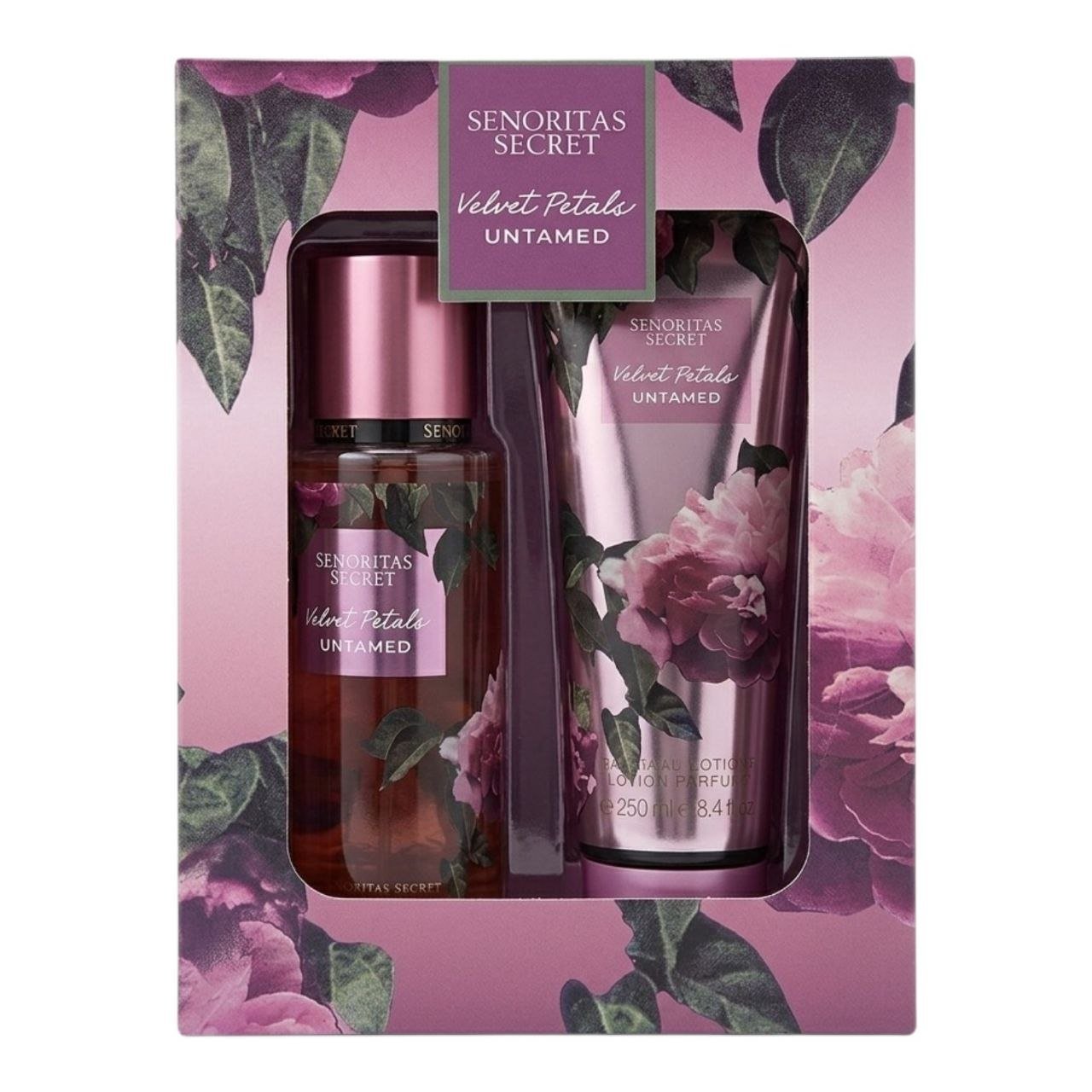 PB065-1.jpg SET SENORITAS SECRET VELVET PETALS UNTAMED SPLASH 125ML Y CREMA CORPORAL 125ML (M) (AROMA SIMILAR A VICTORIAS SECRET VELVET PETALS UNTAMED) - Imagen 1