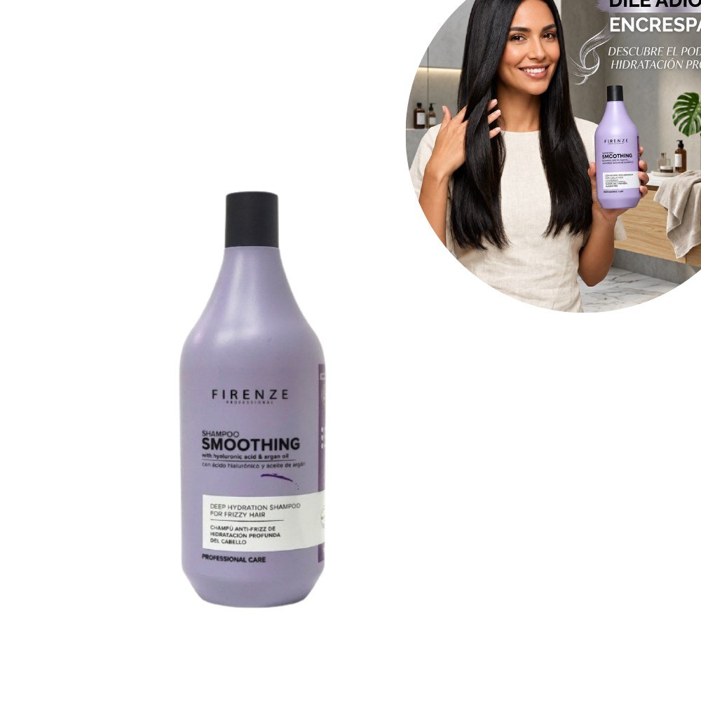 a50c2fa6-d055-4cba-bfe3-82bd7c9522fe.jpg SHAMPOO HIDRATANTE DE ACIDO HIALURONICO Y ACEITE DE ARGAN ANTI FRIZZ FIRENZE 500ML - Imagen 1