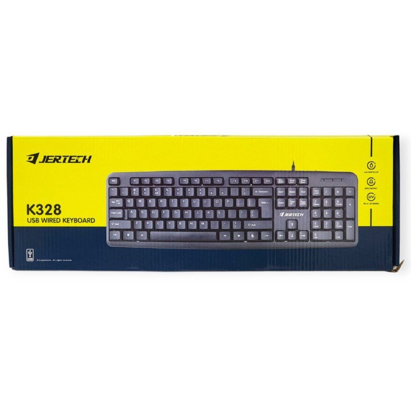 ab5cac36-3d6b-4ac9-8545-651905881416.jpg TECLADO CON CABLE USB PRACTICO, DISEÑO DE TECLADO COMPLETO, CONTROL GLOBAL, 105 TECLAS JERTECH K328 - Imagen 1