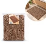 ALFOMBRA DE BANO TEXTURIZADA COLOR CAMEL BENELI HOME 61X44CM